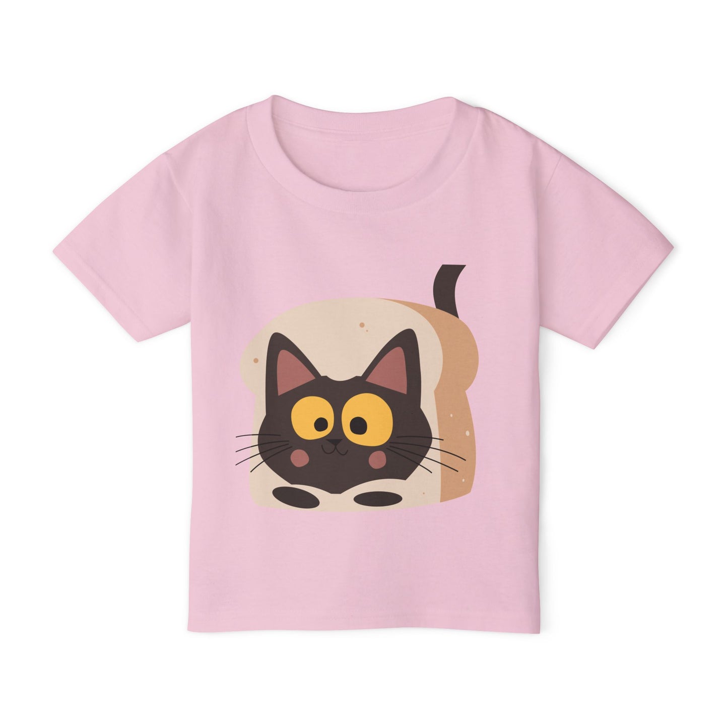 Cute Cat in Bread Toddler T-Shirt | Adorable Tee for Kids, Playful Gift, Birthday, Cat Lovers, Nursery Decor