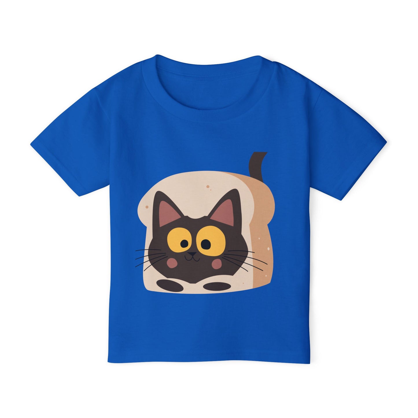 Cute Cat in Bread Toddler T-Shirt | Adorable Tee for Kids, Playful Gift, Birthday, Cat Lovers, Nursery Decor